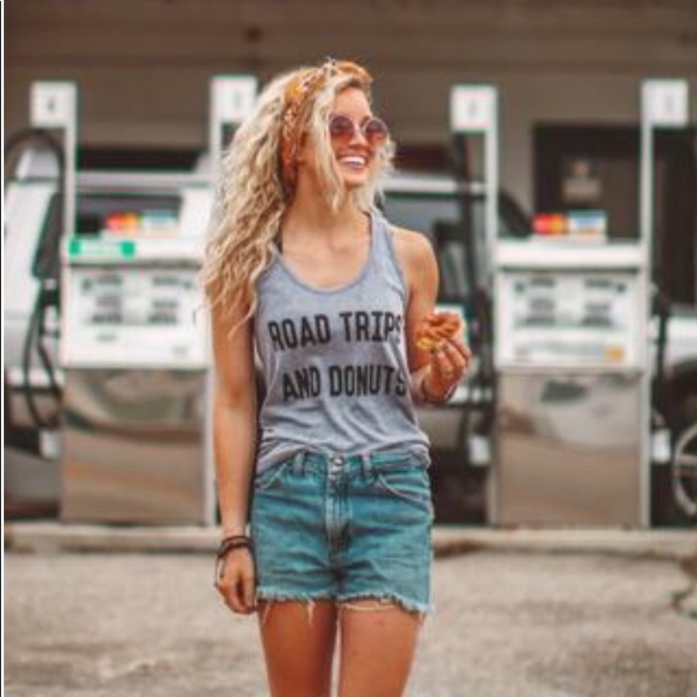 Wish you were Northwest gray tank top